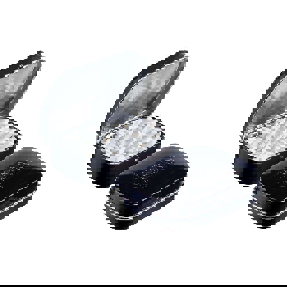 Mini scharnierblikje embossing - bedrukt of onbedrukt verkrijgbaar - Zwart