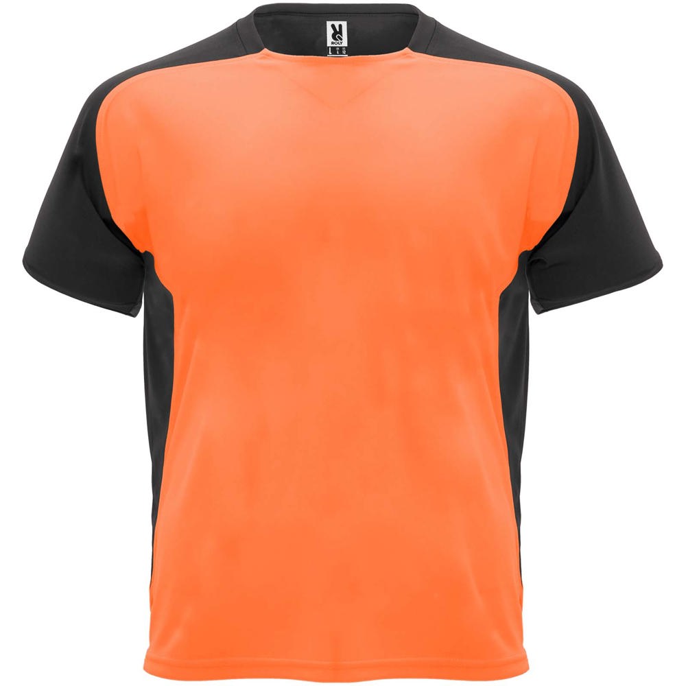 Bugatti sportshirt met korte mouwen voor kinderen - met logo of onbedrukt bestellen - Fluor oranje, Zwart