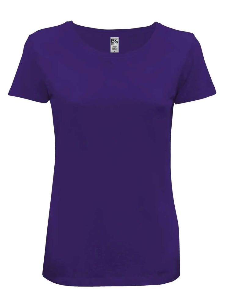 BS Evolution dames t-shirt, 150 gr/m² - bedrukt of onbedrukt verkrijgbaar - Paars
