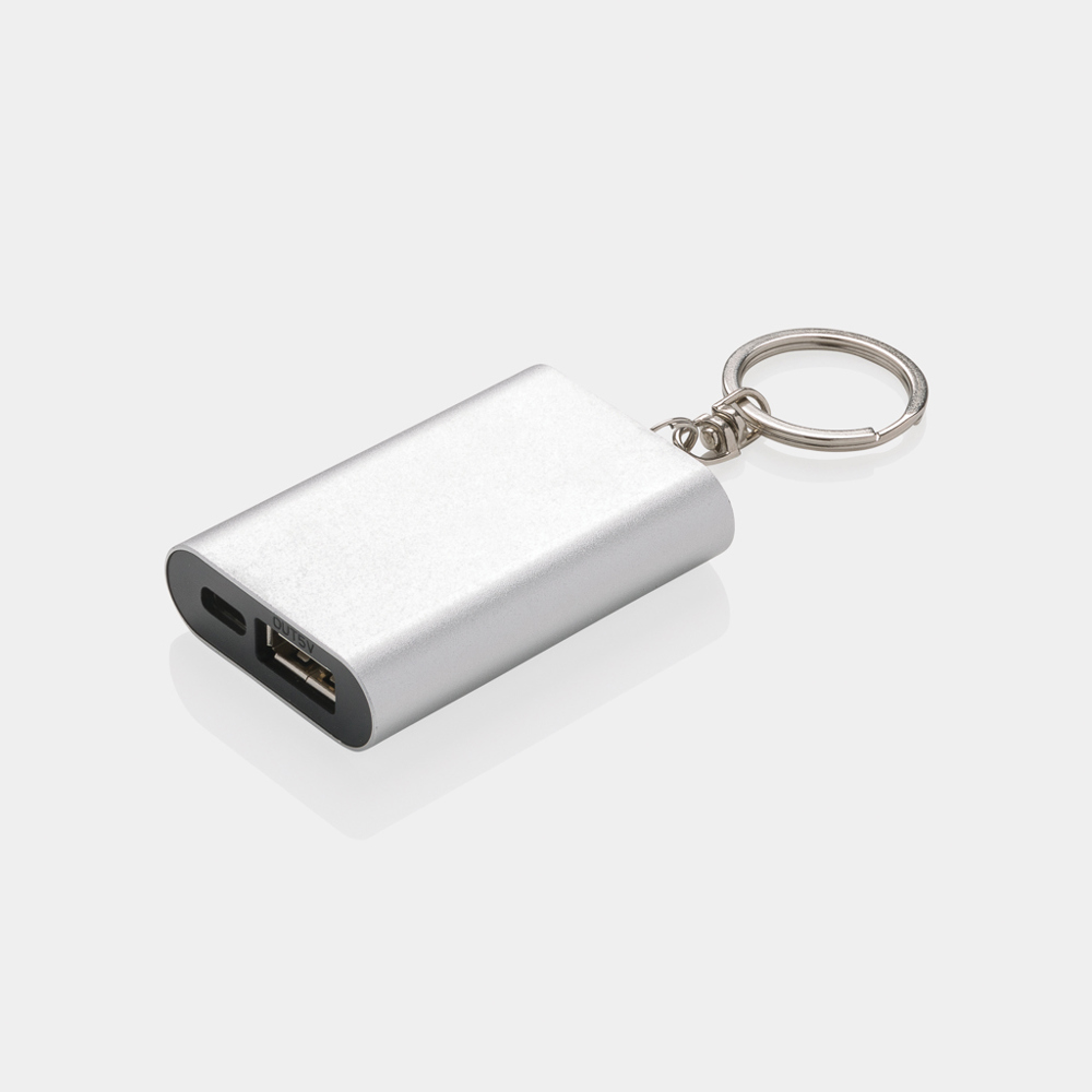 1.000 mAh sleutelhanger powerbank - bedrukt of onbedrukt verkrijgbaar
