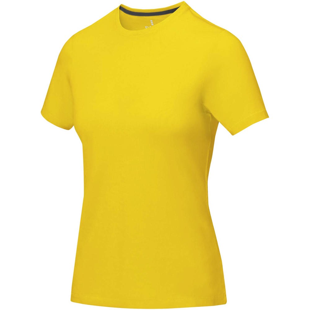 Nanaimo dames t-shirt met korte mouwen - bedrukt of onbedrukt verkrijgbaar - geel