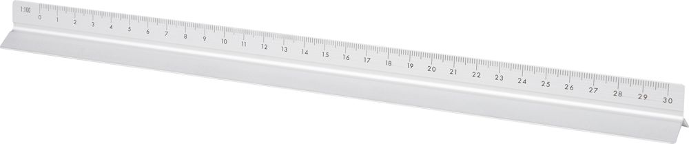 Aluminium driehoekige liniaal Tavi - voor bedrijven en relatiegeschenken