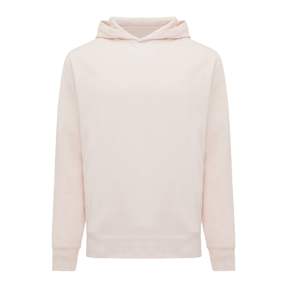 IQONIQ Yengo recycled katoen hoodie met steekzakken - voor bedrijven en relatiegeschenken - cloud pink (± PMS 11-1408 TCX)