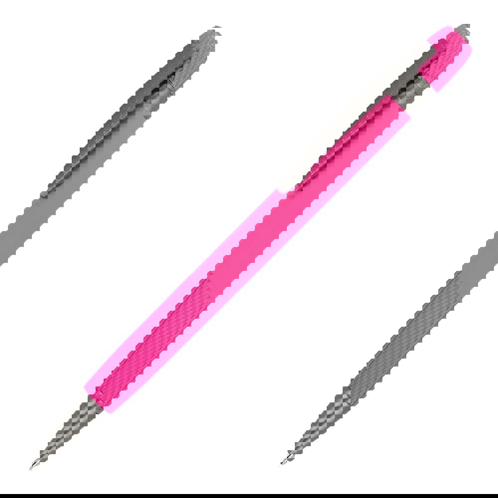 Aluminium balpen Toulouse Softtouch - met logo of onbedrukt bestellen - Roze