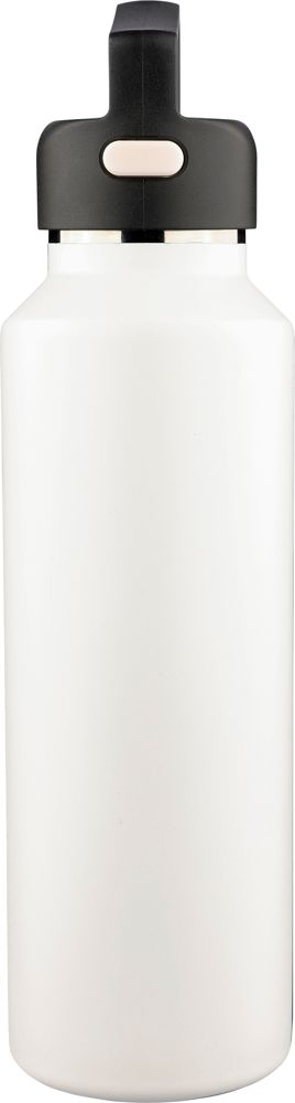 Gerecyclede RVS drinkfles (600 ml) Mace - bedrukt of onbedrukt verkrijgbaar - Wit