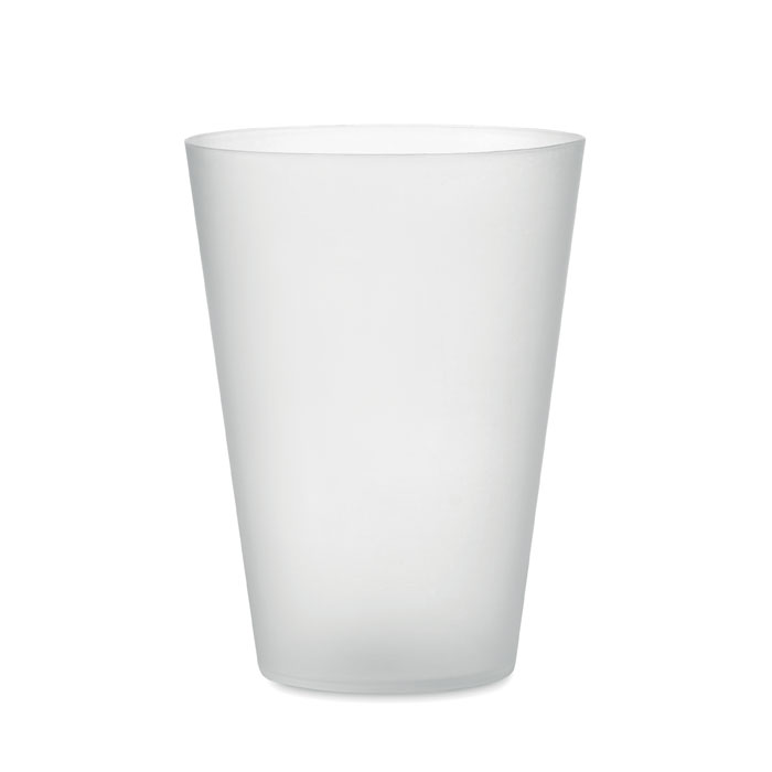 FESTA - Herbruikbare event beker 300ml - kopen of bedrukken - Transparant Wit