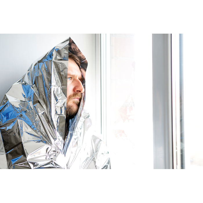 HELP - Nooddeken in een zakje - bedrukt of onbedrukt verkrijgbaar