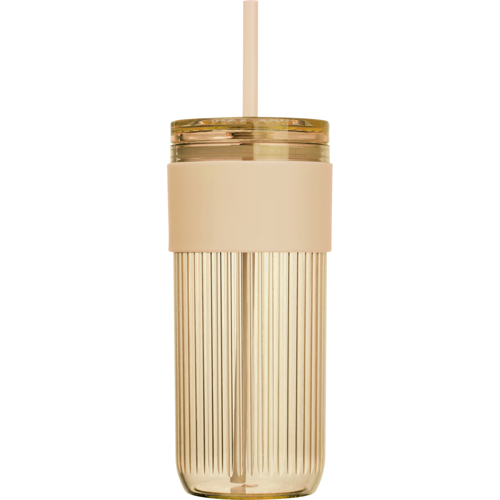 Beker met rietje, 660 ml