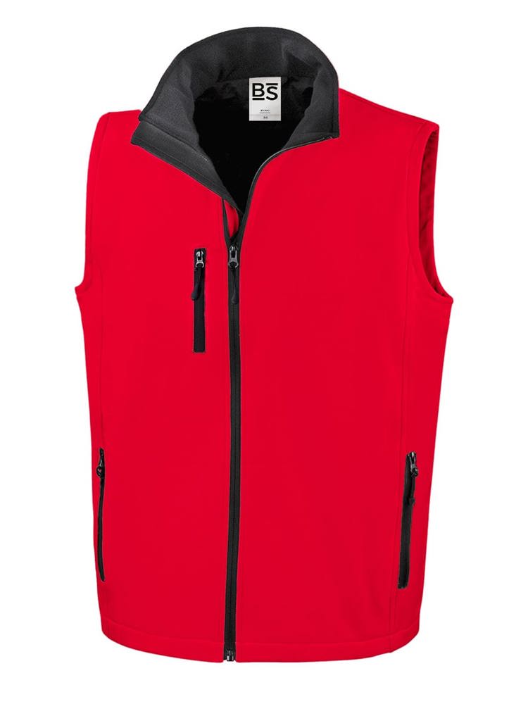BS Traveller softshell bodywarmer, 275 gr/m² - kopen of bedrukken - Rood (PMS 186c)