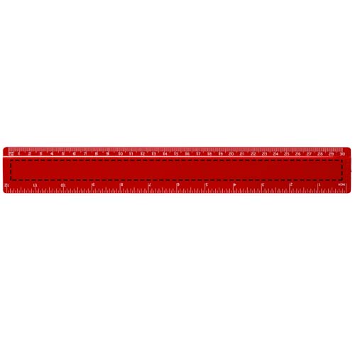 Refari liniaal van 30 cm van gerecycled plastic