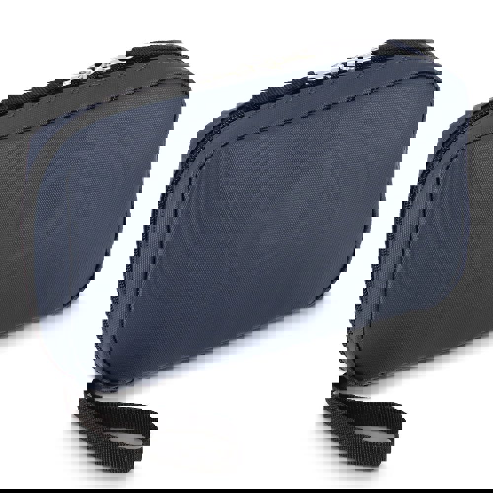 rPET PU-gecoate 210D Napa organizer tas 22 x 13 x 4 cm - voor bedrijven en relatiegeschenken - donkerblauw