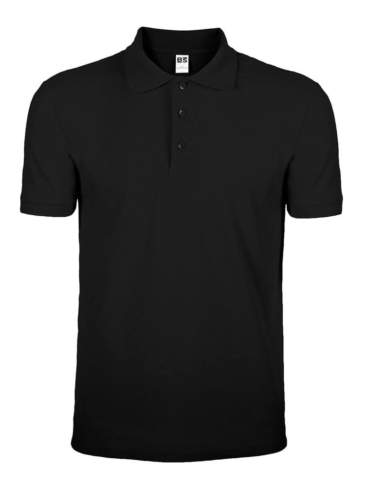 BS Evolution polo, 180 gr/m² - voor bedrijven en relatiegeschenken - Zwart (Black)