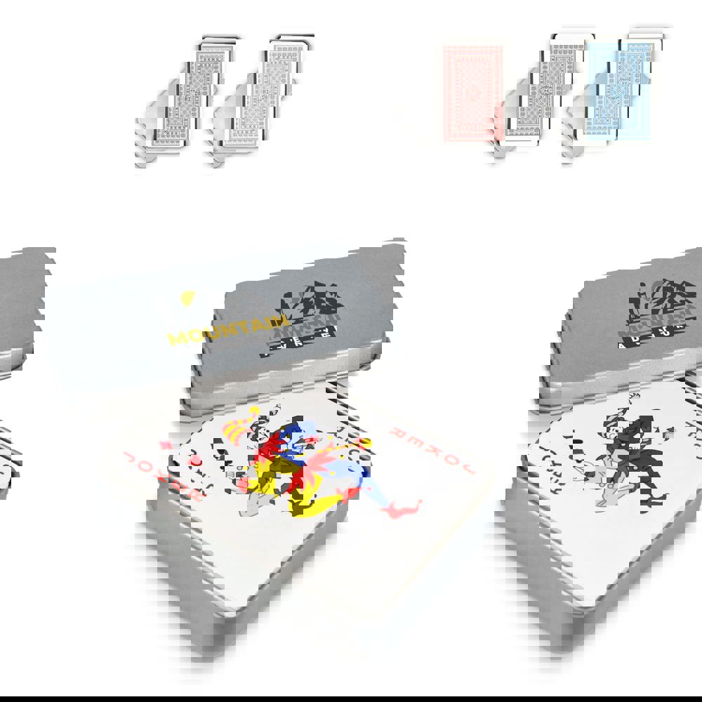 Speelkaarten in Metalen Blikje