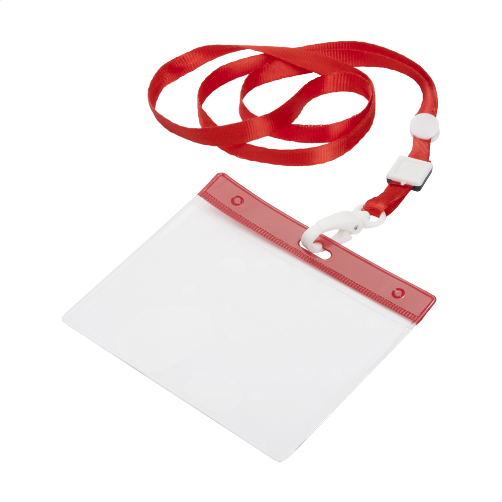 Ballek - lanyard - kopen of bedrukken - rood/transparant