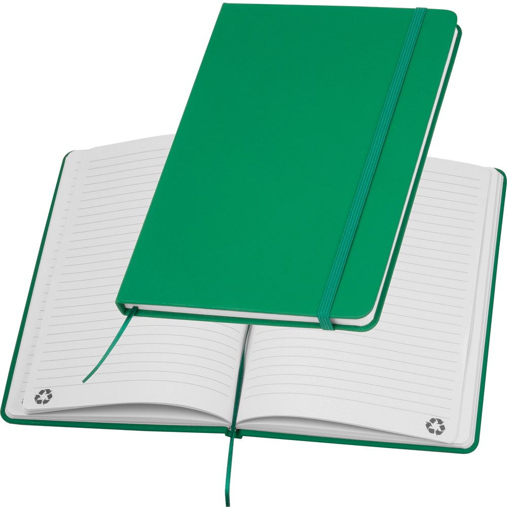 A5 notitieboekje van gerecycled papier - kopen of bedrukken - groen