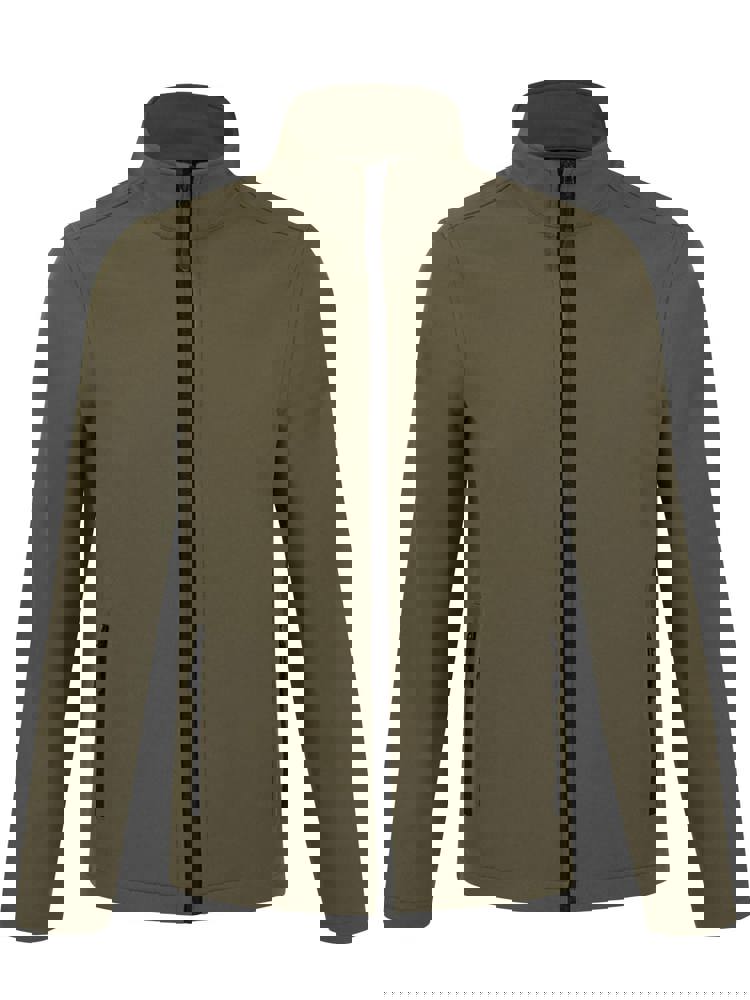 BS Visitor softshell jas, 280 gr/m² - bedrukt of onbedrukt verkrijgbaar - Military (PMS 7771C)