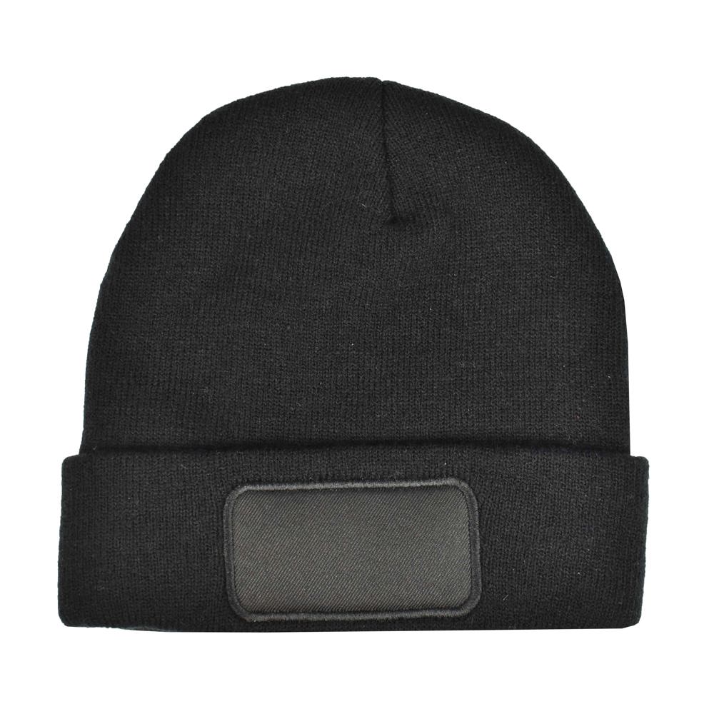 Gebreide muts met label - kopen of bedrukken