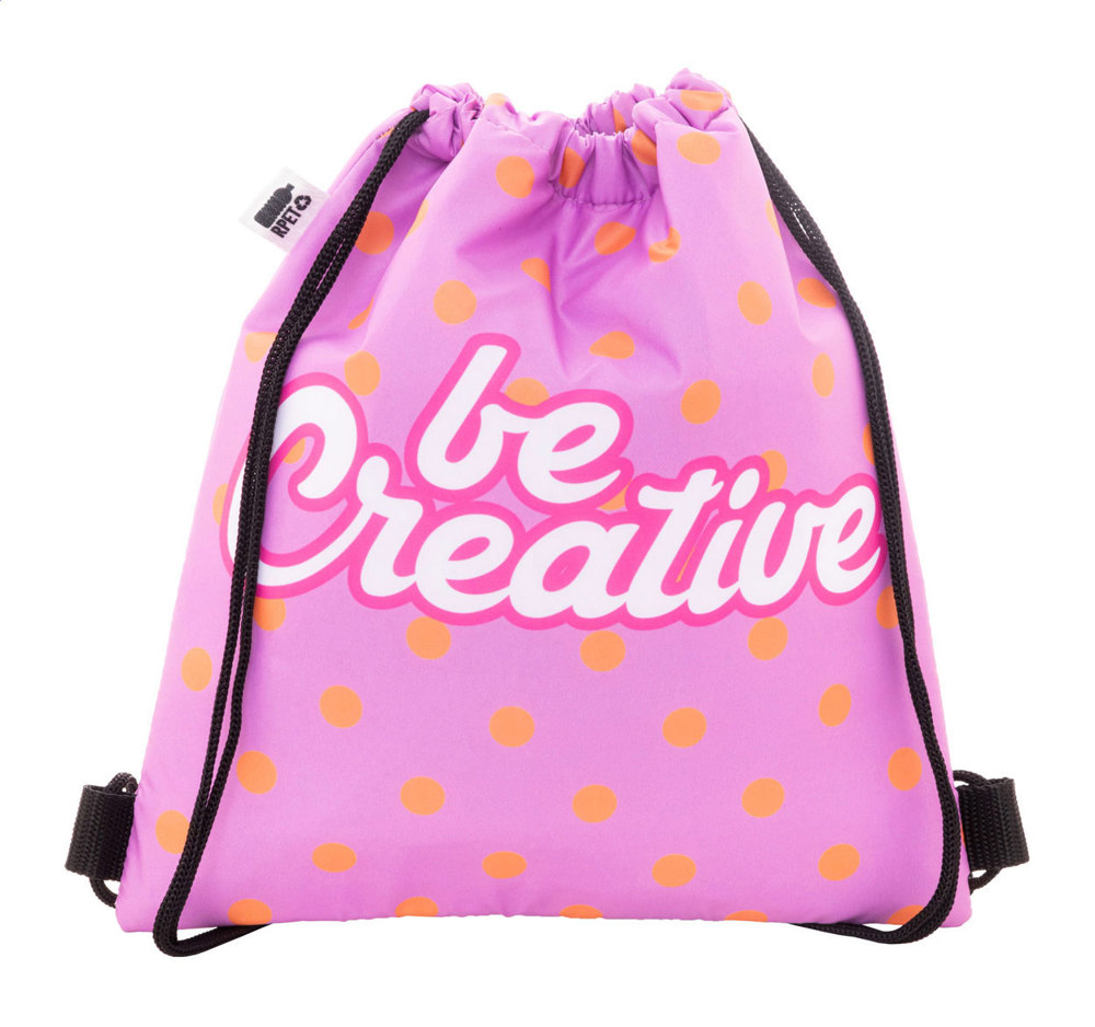 CreaCool Draw Kids - custom made koeltas met trekkoord voor kinderen - bedrukt of onbedrukt verkrijgbaar - Zwart/Wit