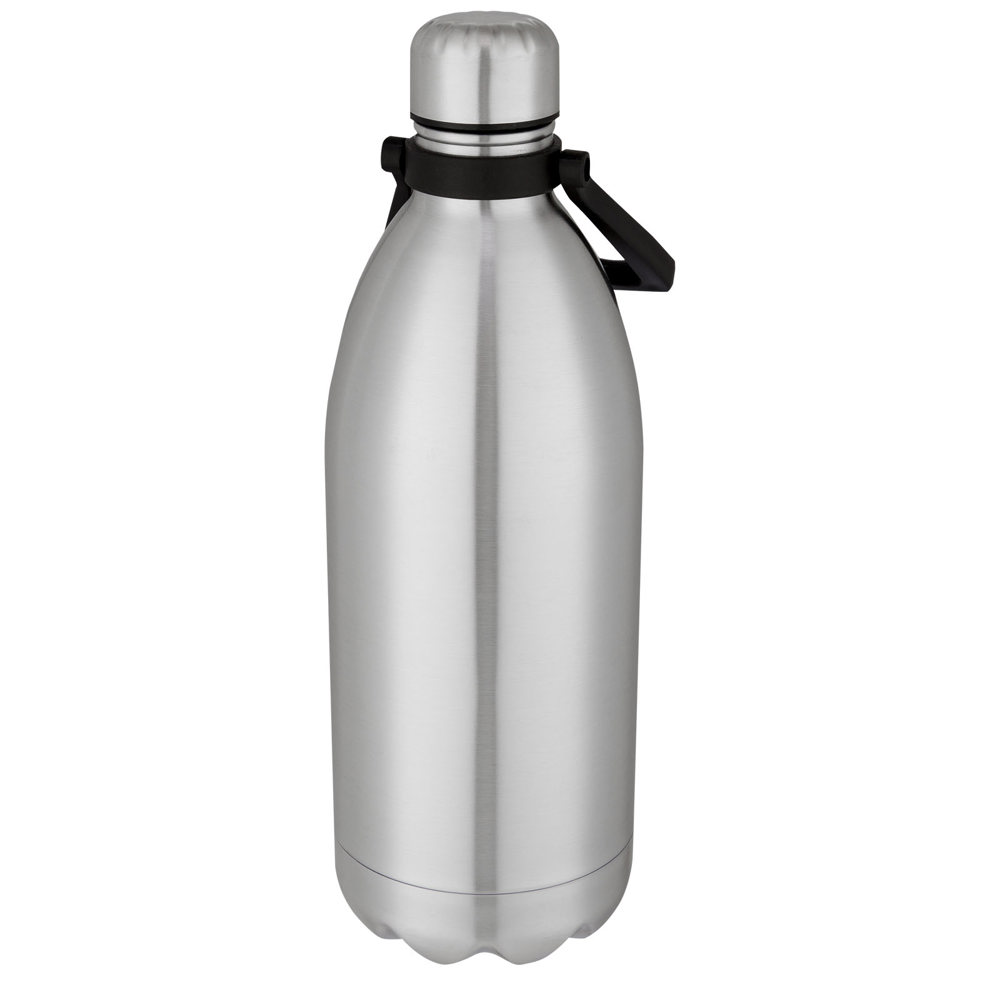 Cove 1,5 liter vacuüm geïsoleerde roestvrijstalen fles - met logo of onbedrukt bestellen - zilver