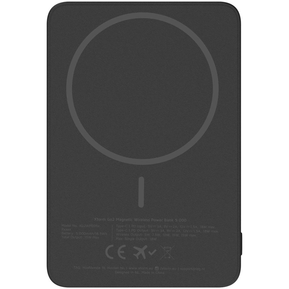 Xtorm Go2 draadloze powerbank van 15 W en 5000 mAh