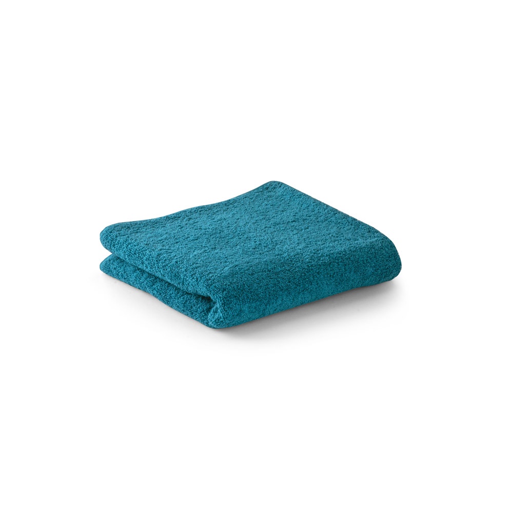 BARDEM L. Badhanddoek (500 g/m²) van katoen (82%) en gerecycleerd katoen (18%) - voor bedrijven en - Licht blauw