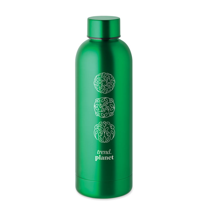 ATHENA - Gerecyclede RVS fles - met logo of onbedrukt bestellen - groen