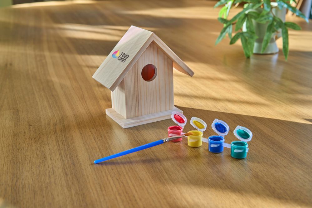 Houten vogelhuis Wesley