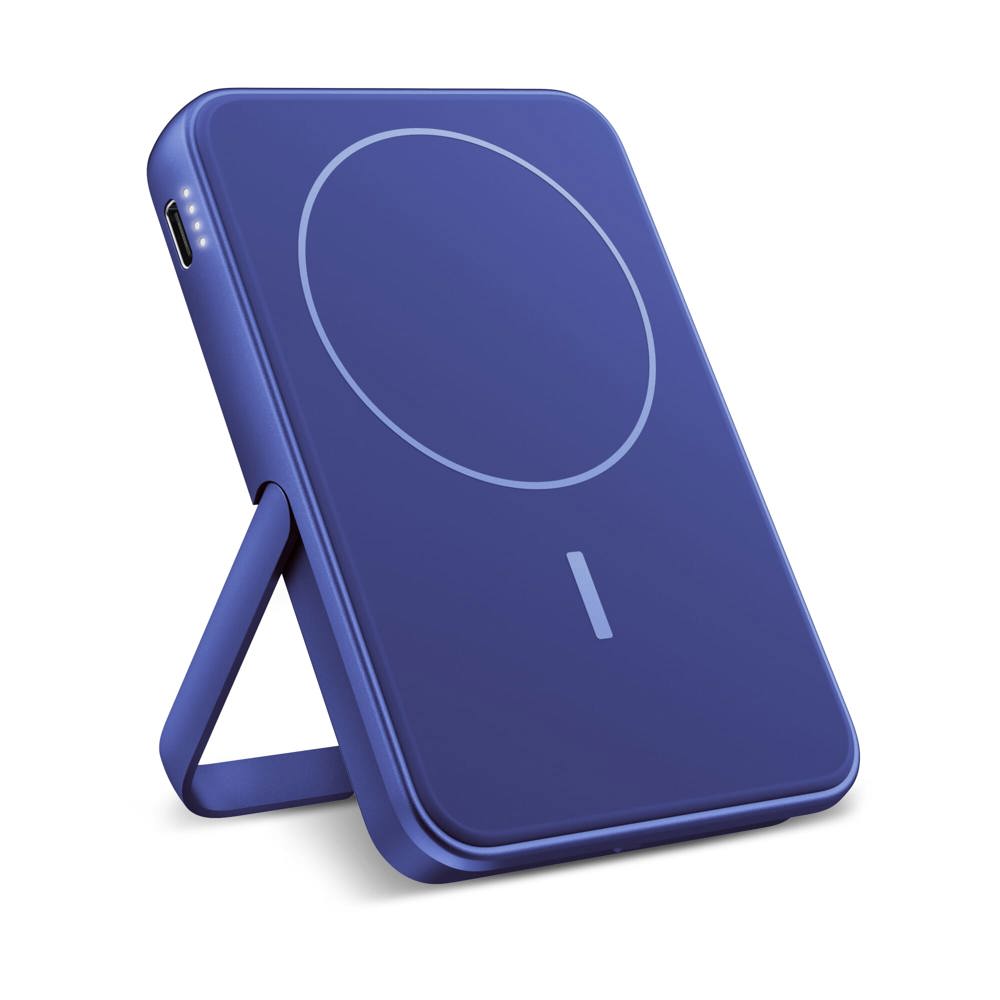 2PBM5000| Fresh 'n Rebel Geschikt voor MagSafe Draadloze Powerbank 5000mAh - voor bedrijven en - Blauw