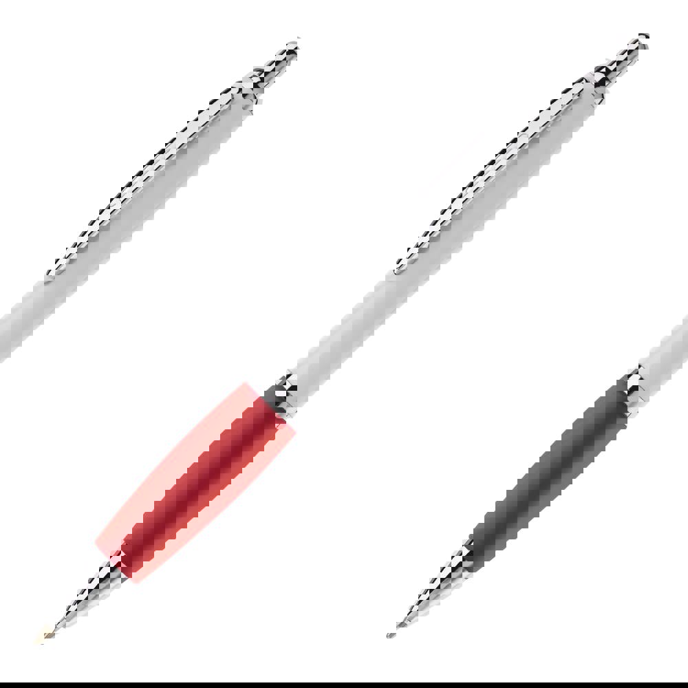 Balpen Hawaï hardcolour - kopen of bedrukken - Wit / Rood