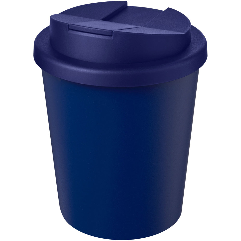 Americano® Espresso Eco 250 ml gerecyclede beker met knoeibestendig deksel - bedrukt of onbedrukt verkrijgbaar - Blauw