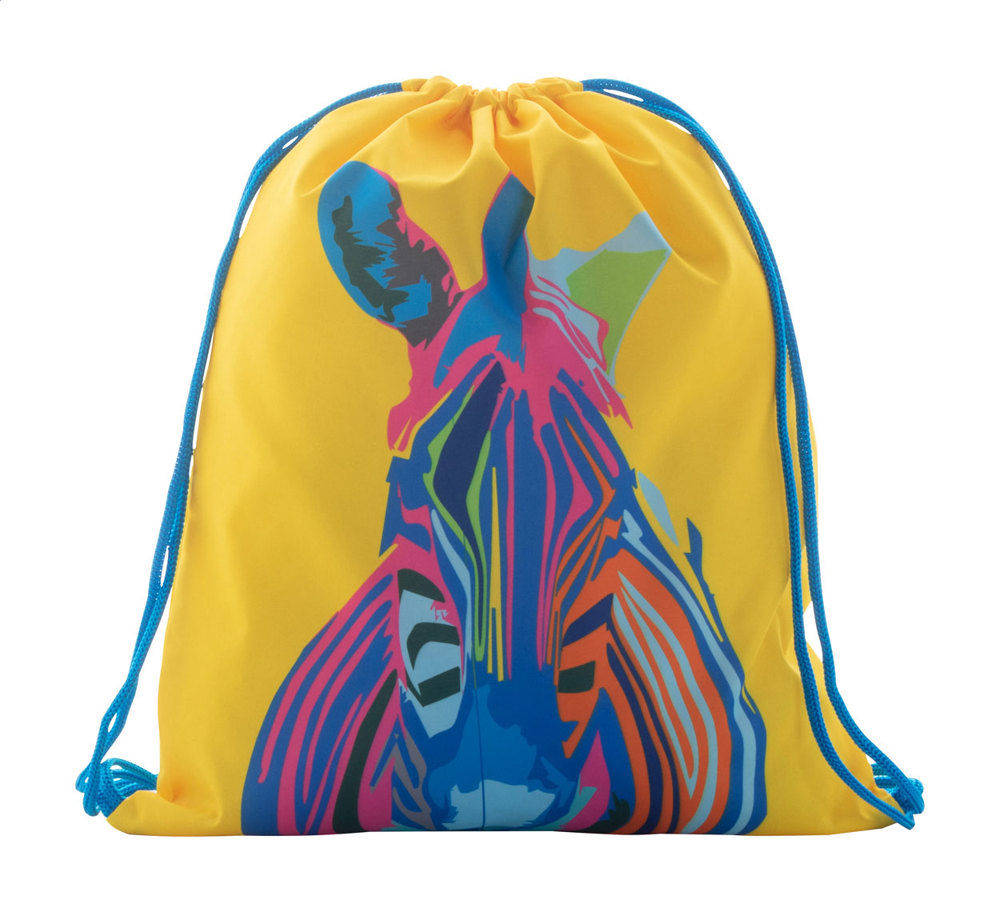 CreaDraw Kids - custom made gemaakte tas met trekkoordsluiting voor kinderen - kopen of bedrukken - Blauw/Wit