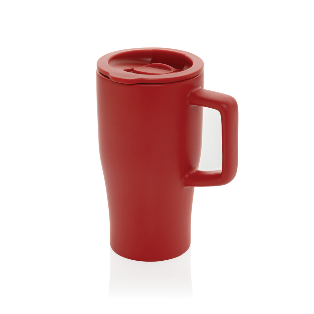 Ceramic Luxe Quencher 490ml - met logo of onbedrukt bestellen - rood (± PMS 19-1662TCX)