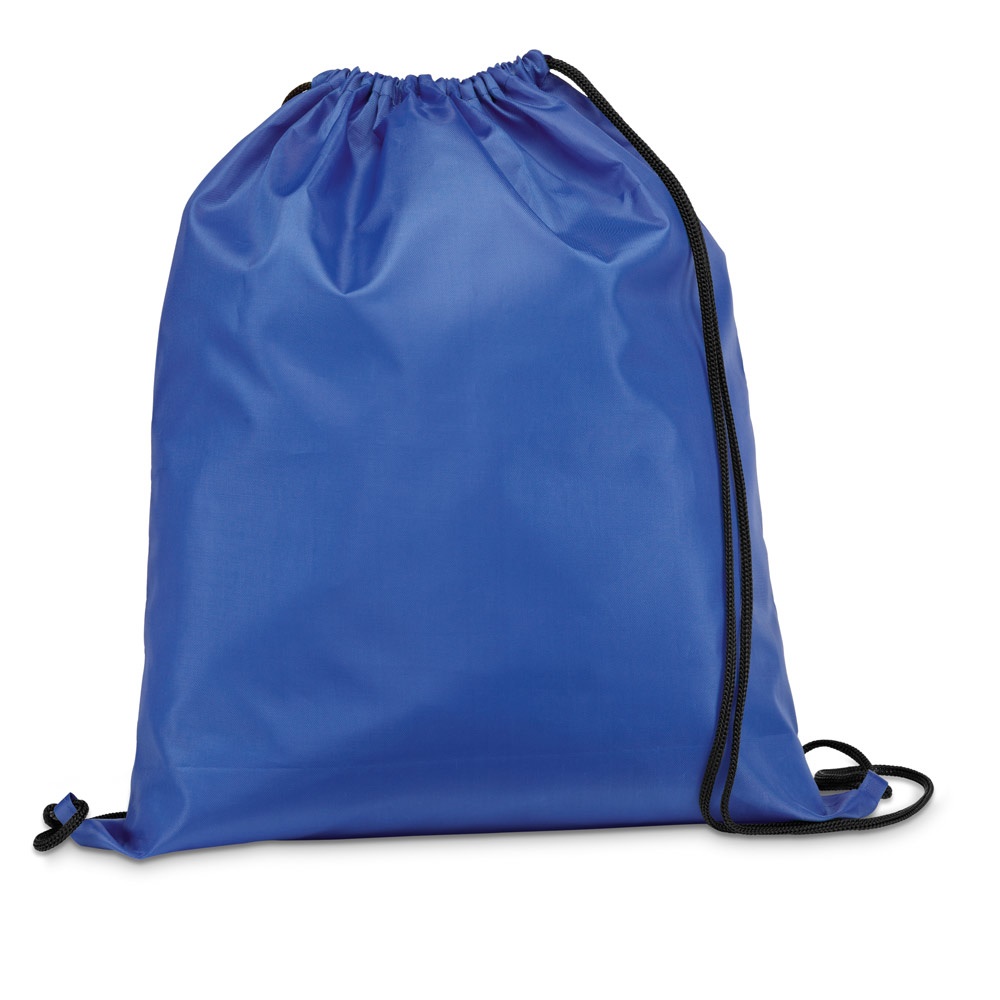 CARNABY. 210D rugzak met zwarte trekkoorden - kopen of bedrukken - Royal Blauw