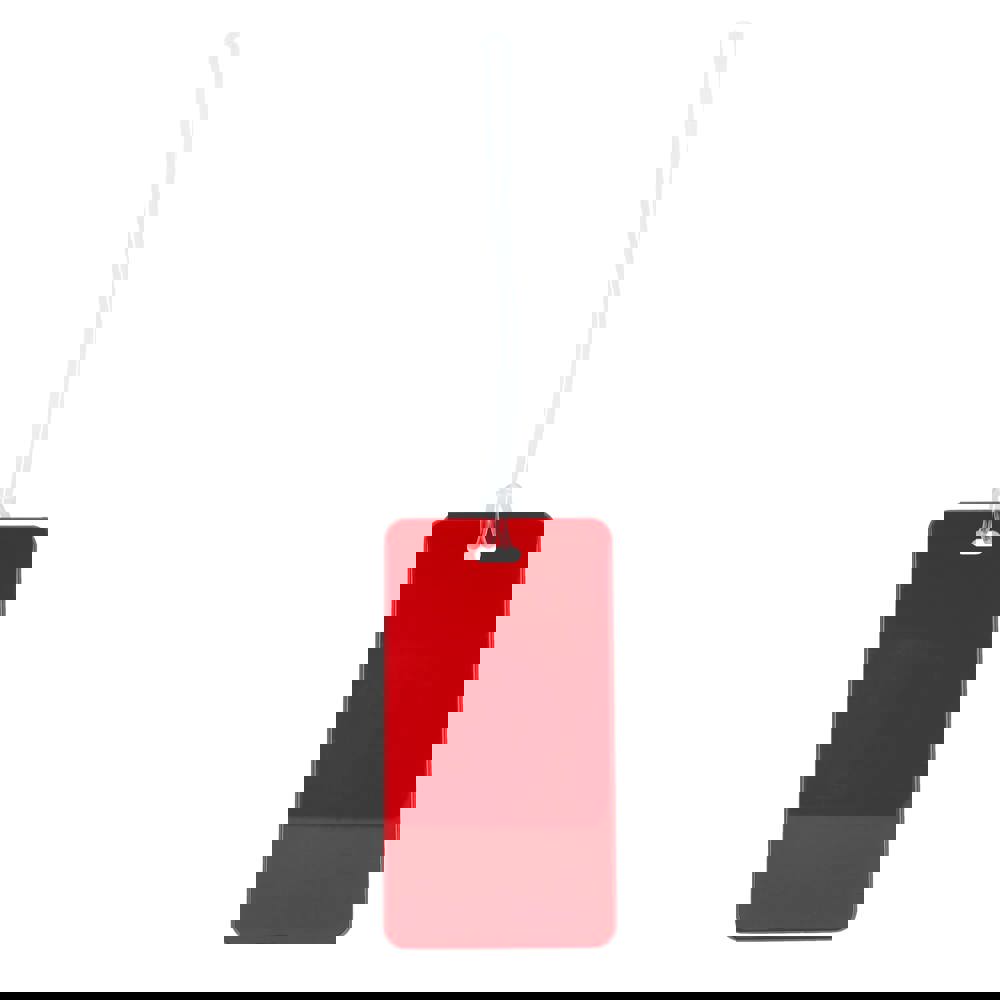 Bagagelabel - bedrukt of onbedrukt verkrijgbaar - rood