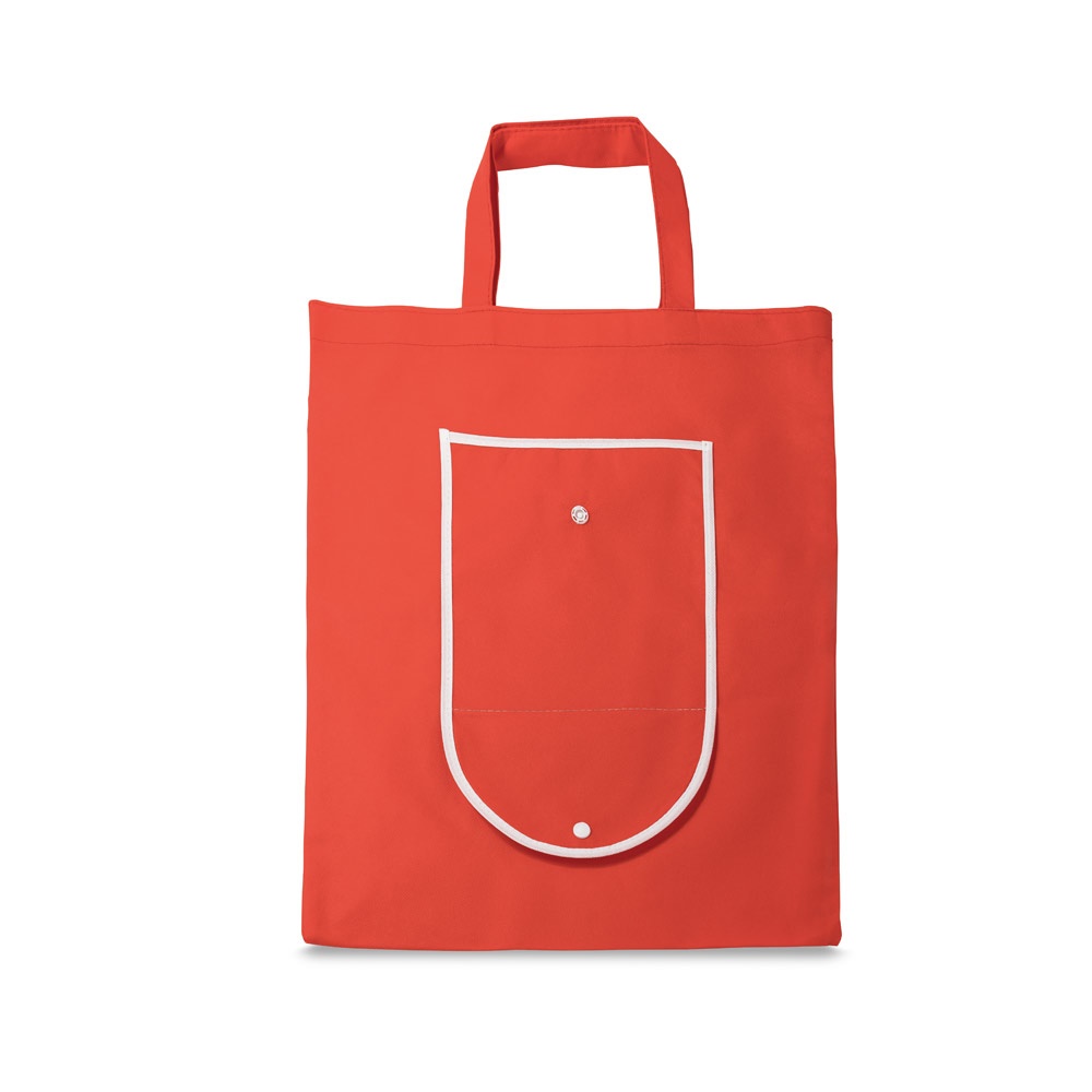 ARLON. Non-woven opvouwbare tas (80 g/m²) - met logo of onbedrukt bestellen - rood