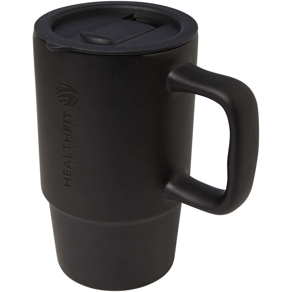 Carter 450 ml mok van keramiek met plastic deksel