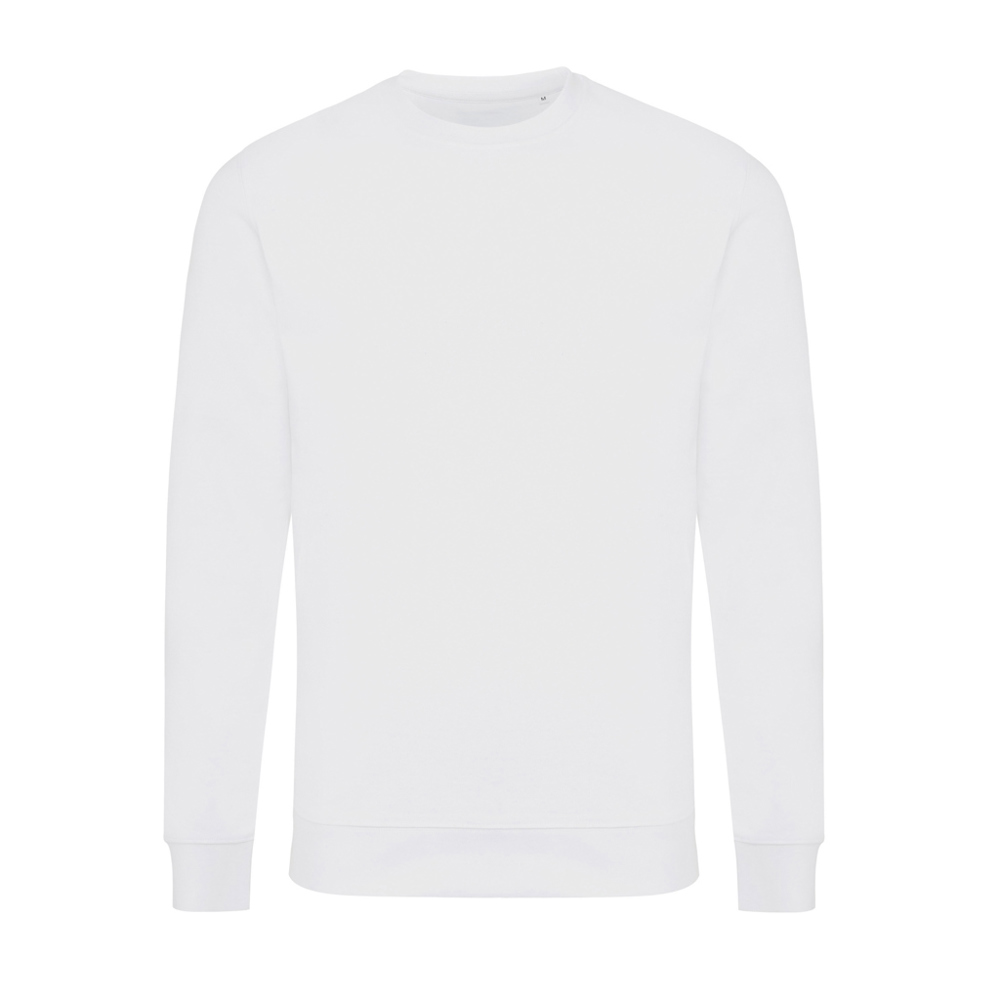IQONIQ Zion gerecycled katoen sweater - voor bedrijven en relatiegeschenken - recycled white (± PMS 11-0601 TCX)