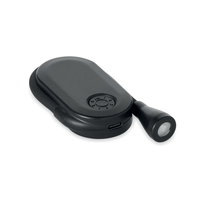 SCENE - Oplaadbaar boeklampje - bedrukt of onbedrukt verkrijgbaar - zwart