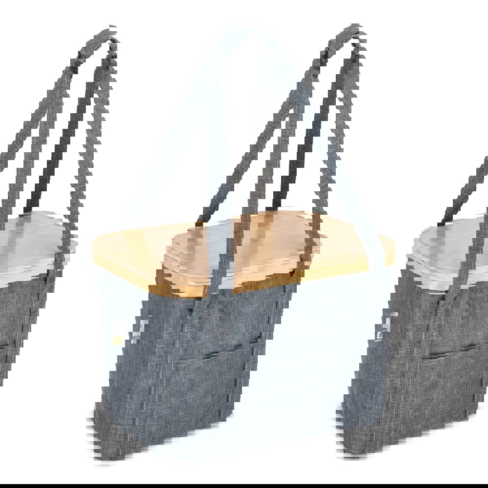 InSideOut Opvouwbare (koel) mand Sogne 38 x 26 x 25cm rPET - kopen of bedrukken - Donker Grijs