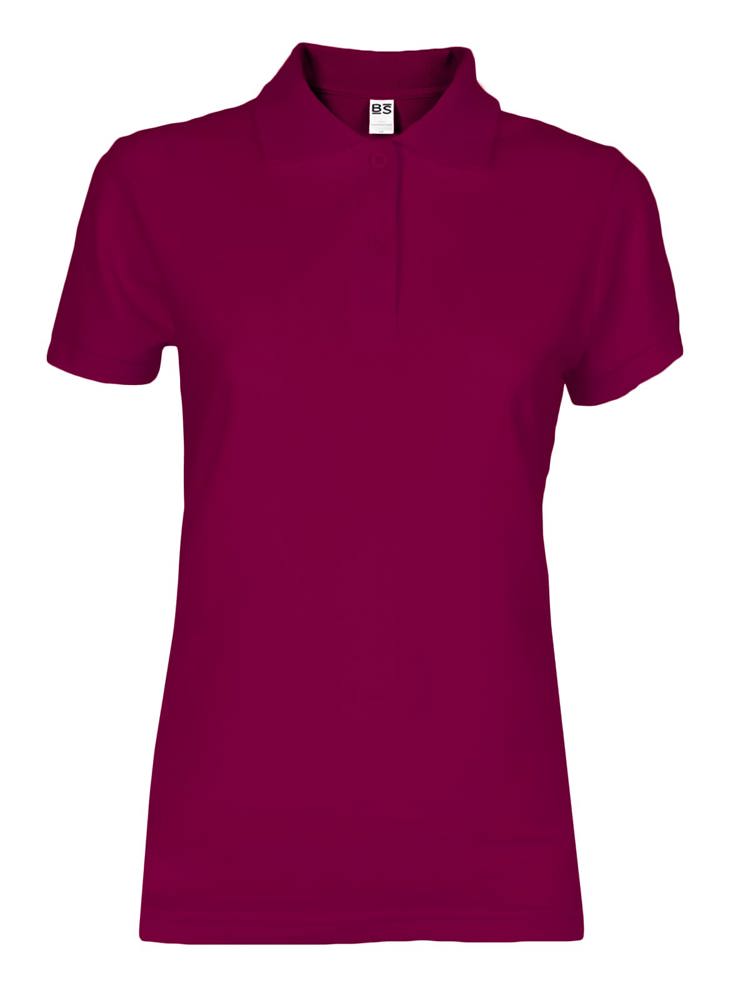 BS Evolution dames polo, 180 gr/m² - met logo of onbedrukt bestellen - Bordeaux (PMS 7428C)