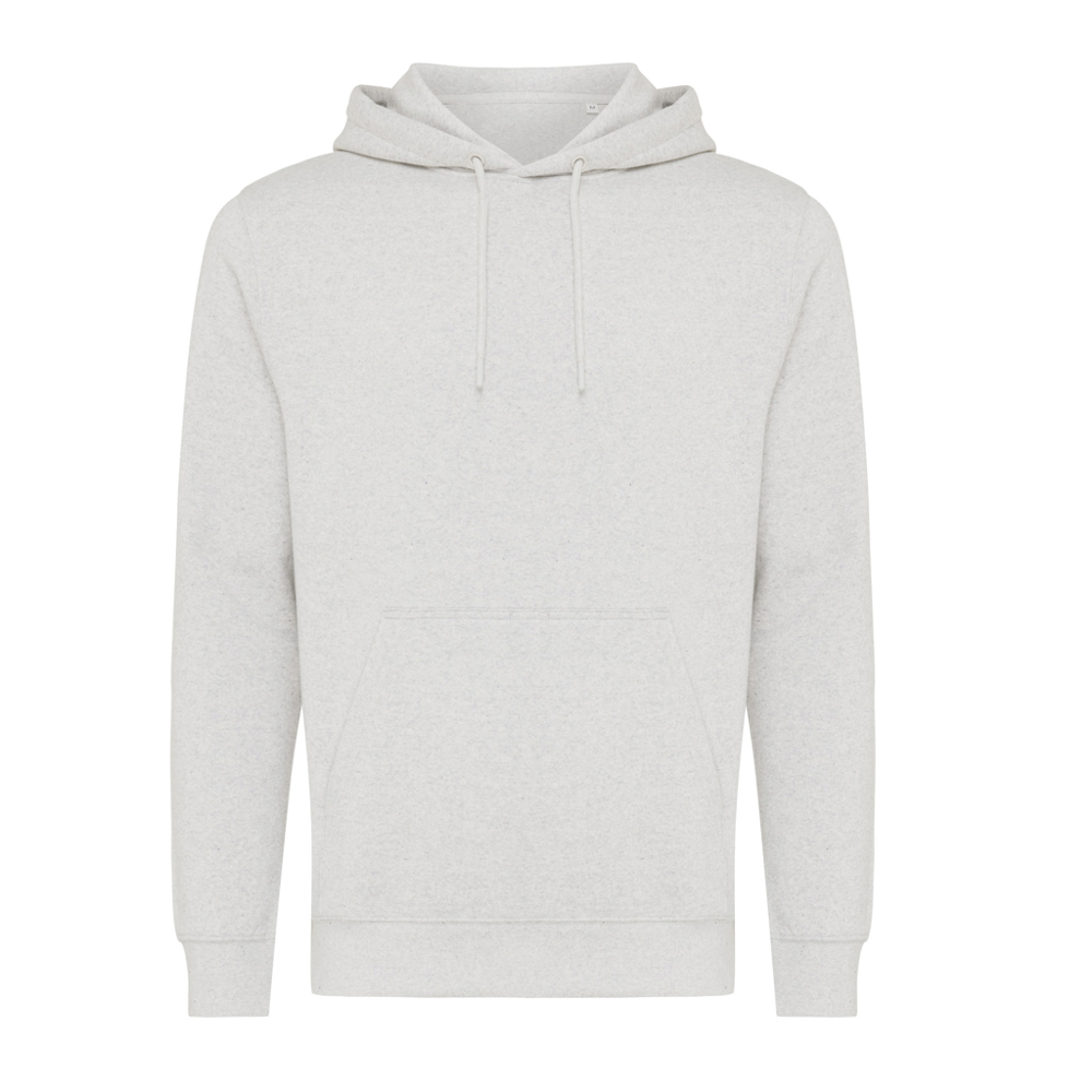 IQONIQ Rila lichtgewicht gerecycled katoen hoodie - bedrukt of onbedrukt verkrijgbaar - light heather grey (± PMS light heather grey)