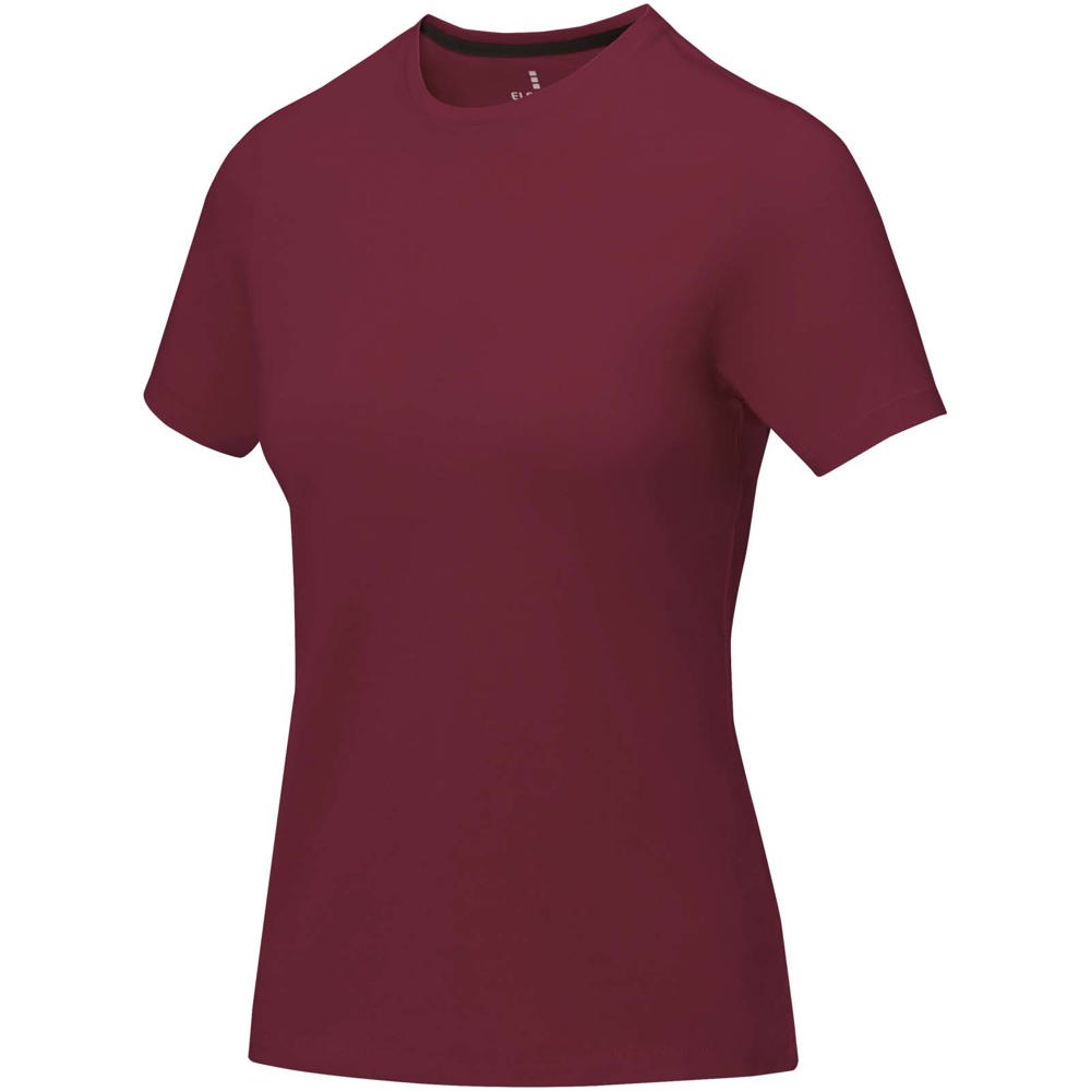 Nanaimo dames t-shirt met korte mouwen - bedrukt of onbedrukt verkrijgbaar - Bourgondisch