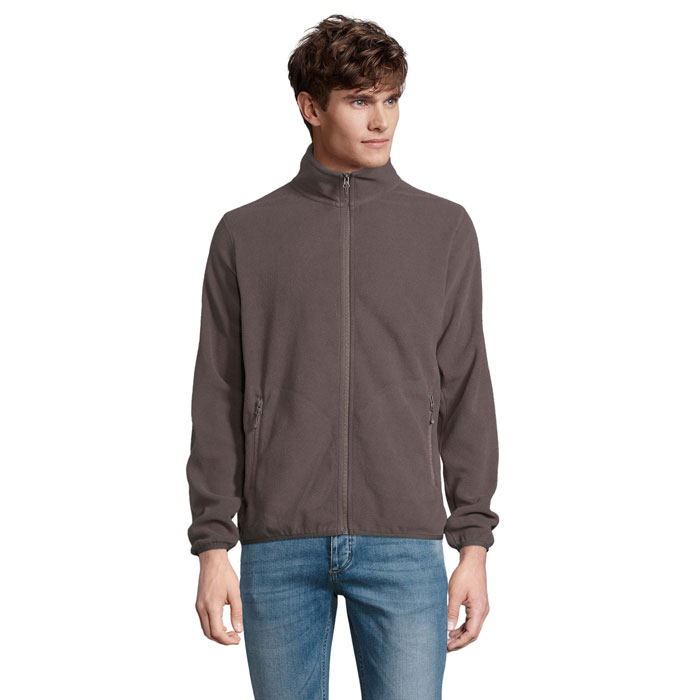 FACTOR MEN - FACTOR HEREN MICROFLEECE - met logo of onbedrukt bestellen - Houtskool Grijs