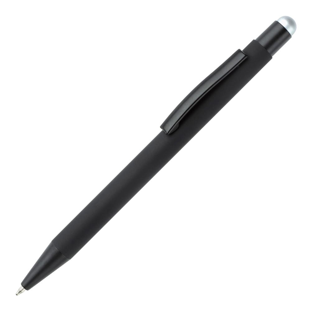 Balpen New York stylus metaal - voor bedrijven en relatiegeschenken - Zwart / Zilver