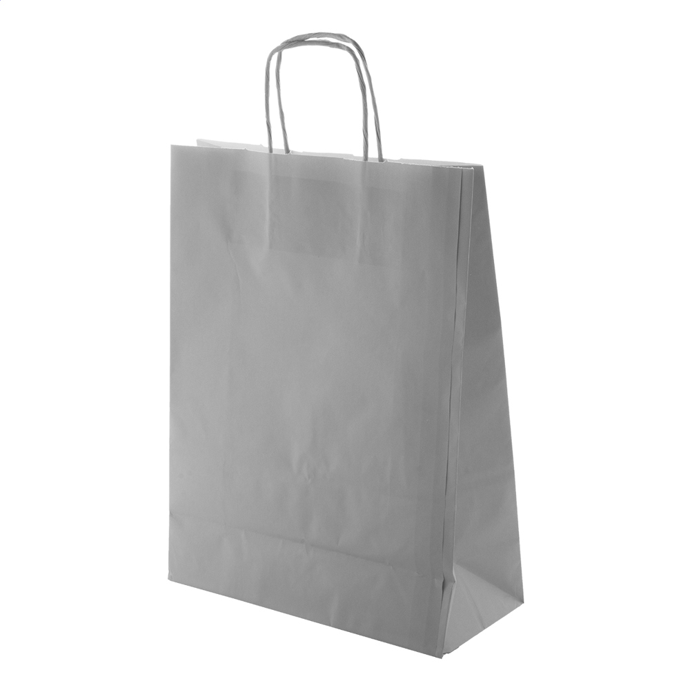 Mall - papieren tas - voor bedrijven en relatiegeschenken - asgrijs
