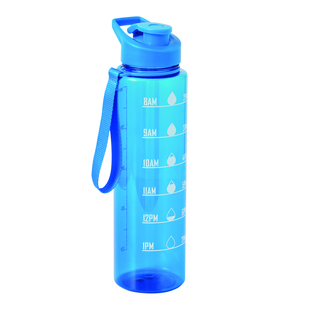 AQUA LEVEL - Sportdrinkfles - voor bedrijven en relatiegeschenken - Blauw