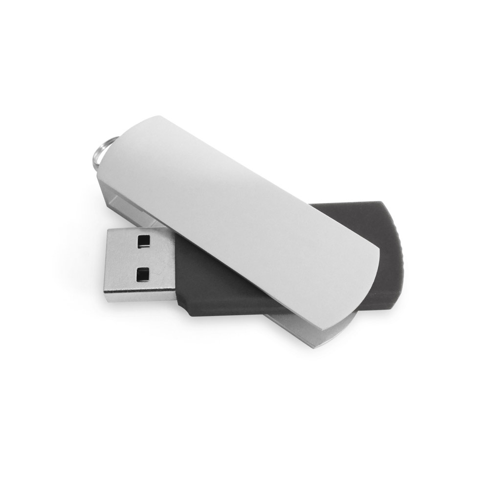 BOYLE 8GB. 8GB USB-stick met metalen clip - voor bedrijven en relatiegeschenken - Zwart