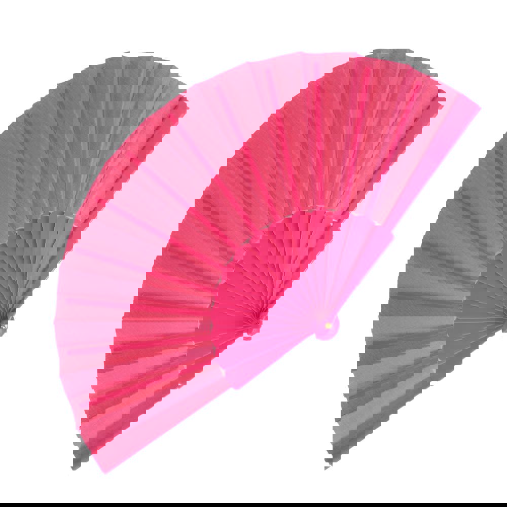 Waaier plastic & polyester - bedrukt of onbedrukt verkrijgbaar - Roze