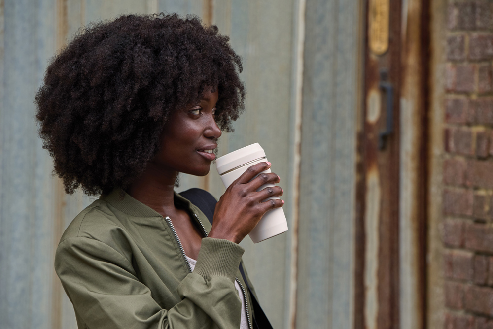 Topl Recycled RVS To Go beker gepatenteerd 360 Lid 354ml