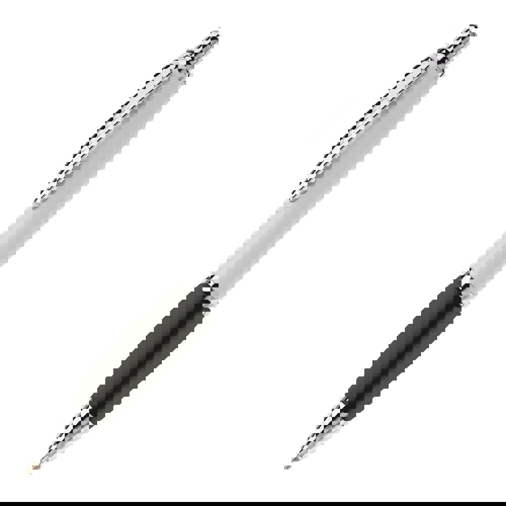 Balpen Hawaï hardcolour - kopen of bedrukken - Wit / Zwart